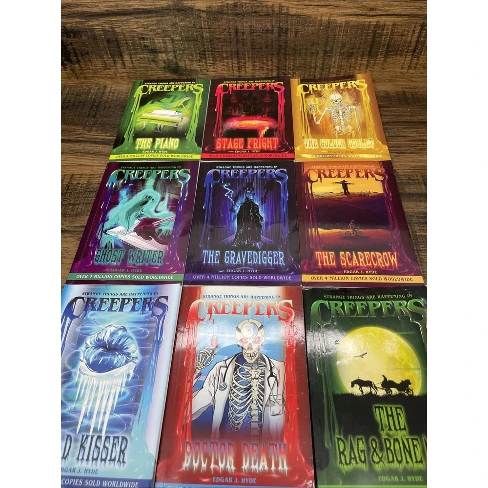 Strange Things are Happening in Creepers Young Horror Book Lot - 9 Edgar J Hyde